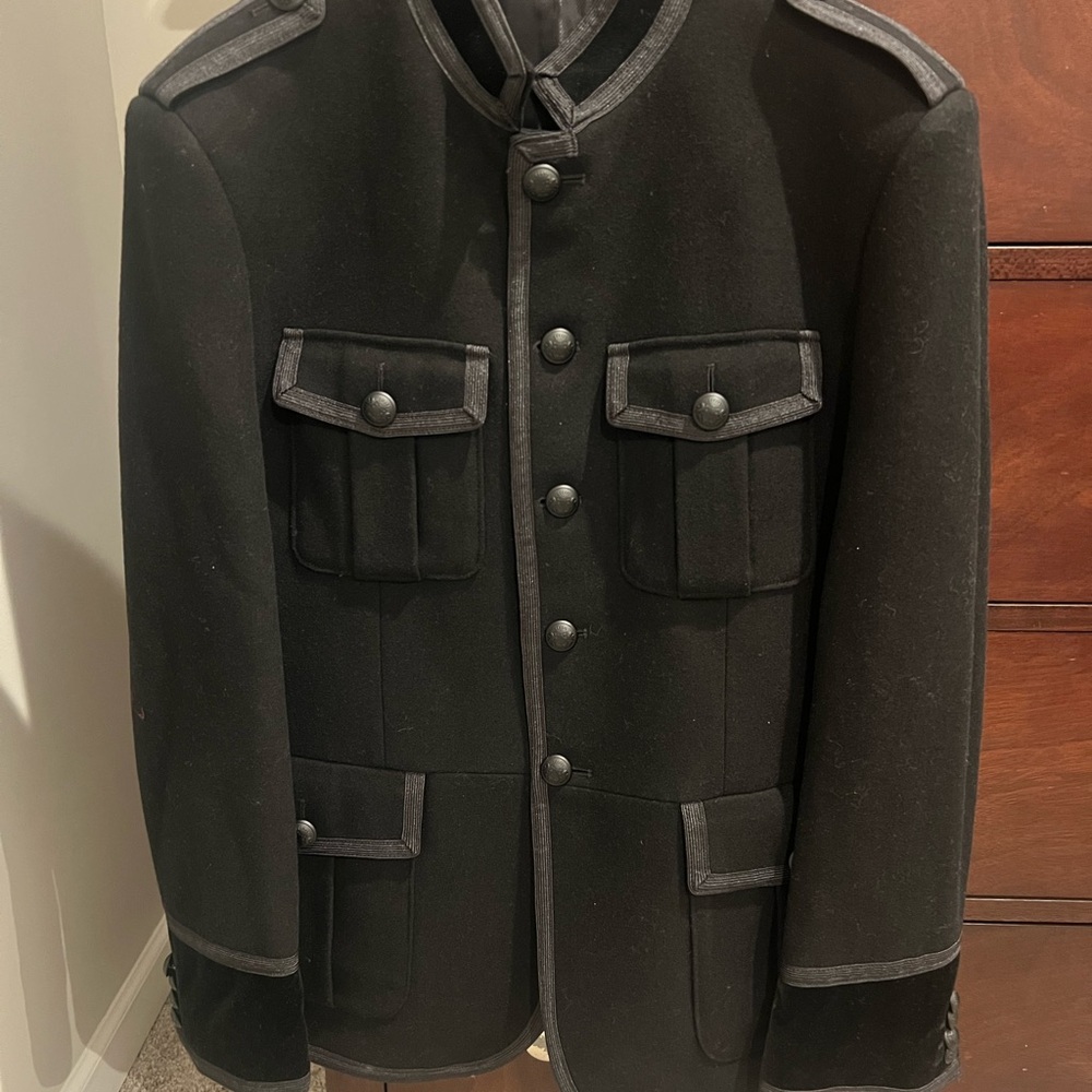 Express Black Military Field Jacket